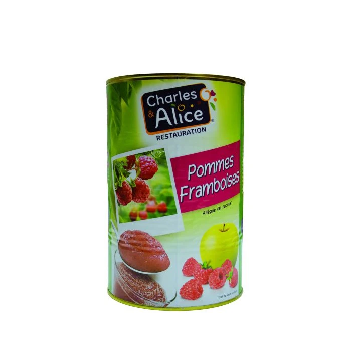 Fruit puree - apple with raspberry main product photo