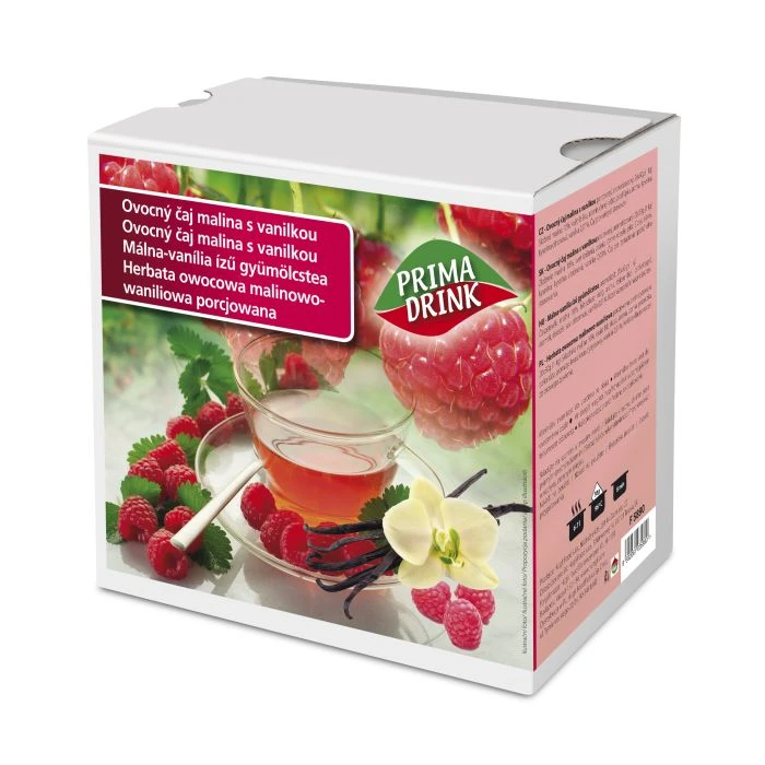 Raspberry and vanilla tea main product photo